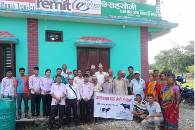 सहयोगीद्वारा गाई–भैंसी पालनसम्बन्धी तालिम प्रदान