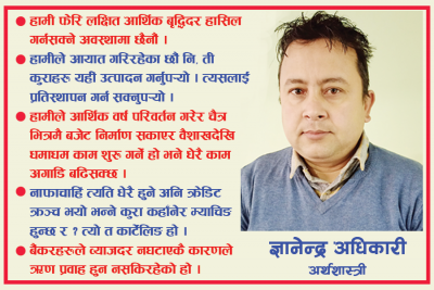 व्याजदर नघटाइकन अर्थतन्त्रमा नयाँ लगानी हुने सम्भावना एकदम कम छ (अन्तर्वार्ता)