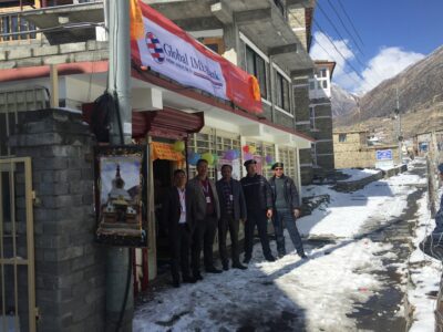 ग्लोबलको शाखा मनाङ ङिस्याङ गाउँपालिकामा