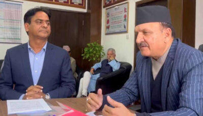 पूँजीबजार फोरमका अध्यक्ष पौडेलले भेटे अर्थमन्त्री महत