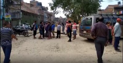 बहुमूल्य मूर्ती चोरीको विरोधमा चापागाउँ बन्द