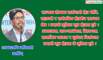 सरकारको नीति तथा कार्यक्रममै अस्पष्टता छ : डा.चन्द्रमणि अधिकारी