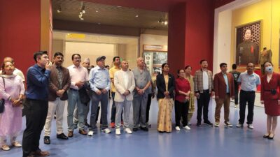 महासचिव पोखरेलद्वारा सङ्ग्रहालय अवलोकन