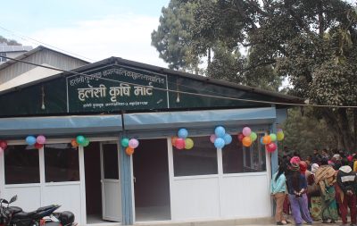 हलेसीमा चिस्यान केन्द्रसहितको कृषि बजार सञ्चालनमा आएपछि कृषकलाई ठूलो राहत