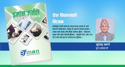संसारभर सबैको प्राथमिकतामा खाने-लाउने उद्योग आउँछ : पूर्व अर्थमन्त्री पाण्डे