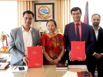 नवजात शिशुको नाममा १८ वर्षे मुद्दती खाता खोल्ने गरी चन्द्रागिरि र एनआईसीबीच सम्झौता