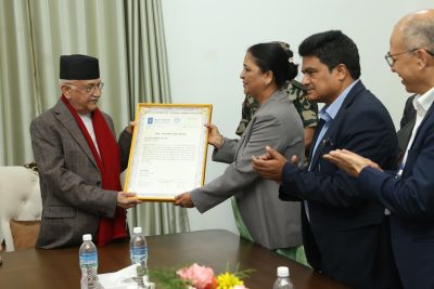 नेपाल टेलिकमद्वारा प्रधानमन्त्री दैवी उद्धार कोषमा सहयोग हस्तान्तरण