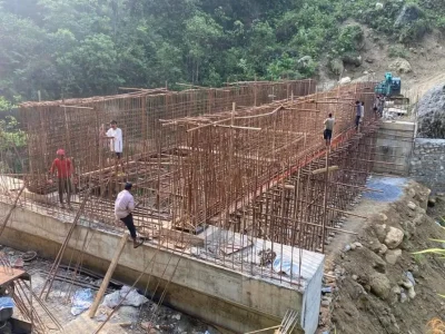 कालीगण्डकी करिडोरः लमाएखोलामा पुल पुनः निर्माण सुरु