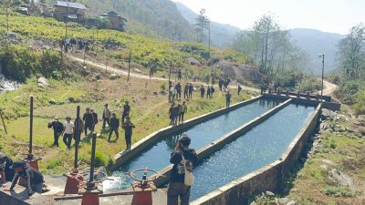 मुआब्जा नपाएपछि माथिल्लो रावाखोला जलविद्युत् आयोजना बन्द