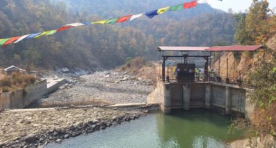 जलविद्युत् आयोजनाले पानी नछाडिदिंदा किसानलाई समस्या