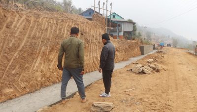 ओख्रेको सहिद गेट–हुर्वु भञ्ज्याङ सडक स्तरोन्नति