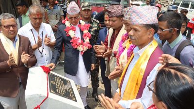 एकतिस वर्षपछि महुरे-फोक्सिङटार सडक कालोपत्र हुँदै
