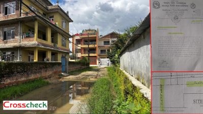 २० फिटको बाटो देखाएर प्लटिङको जग्गा बेचेपछि सडक नै बिक्रीको प्रपञ्च