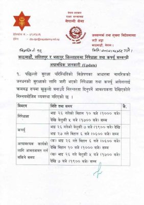 अत्यावश्यक कामका लागि भोलि के गर्ने (विज्ञप्तिसहित)