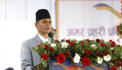 प्रहरीलाई समयानुकूल परिस्कृत गर्दै लैजानुपर्छ: गृहमन्त्री अर्याल