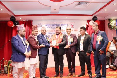 पर्वत समाज कतारद्वारा रमजान बाबु सम्मानित