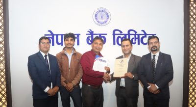 नेपाल बैंक र ताजा बेकरी उद्योगबीच सम्झौता
