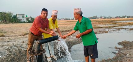 ‘डिप ट्युबवेल’ जडानसँगै सिँचाइको असुविधा हट्यो