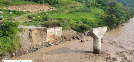 बाढीपहिरोले जलविद्युत् आयोजनामा क्षति