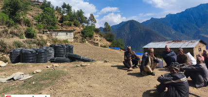 सडक निर्माण गर्न डोजर लगाएपछि हुम्लाको बौल्यानामा खानेपानी समस्या